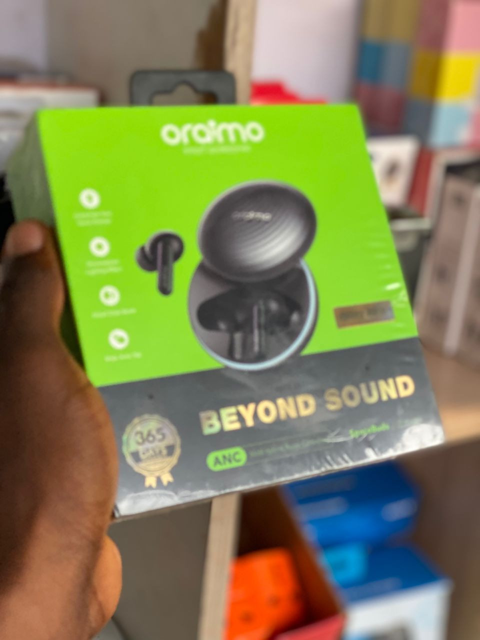 Oraimo SpaceBuds Hybrid ANC True Wireless Earbuds | Customized Voice Prompt, 40H Playtime, Immersive Sound