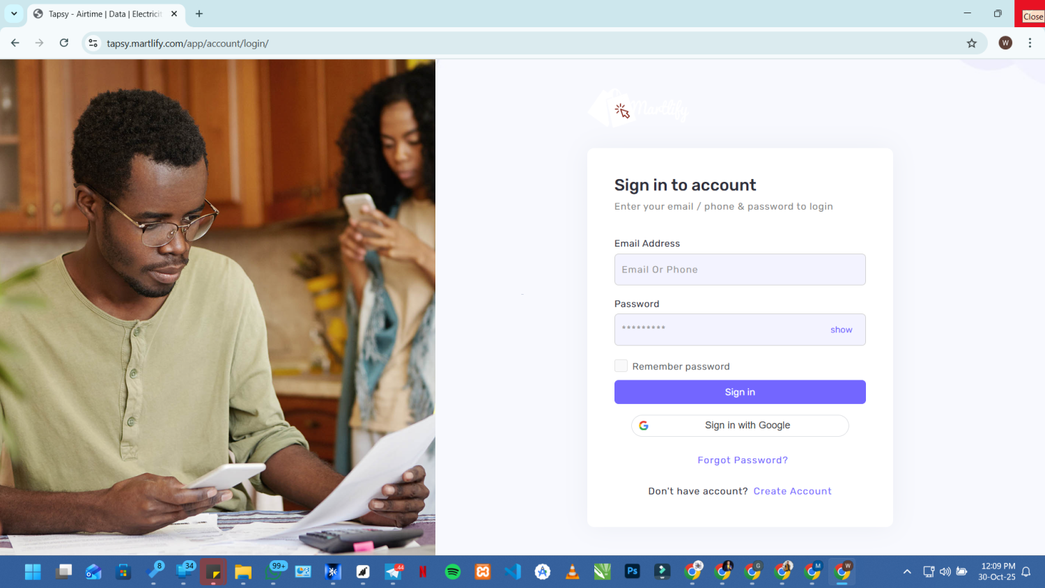 Tapsy – VTU Portal Creator